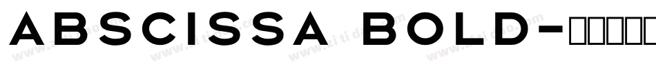 Abscissa Bold字体转换